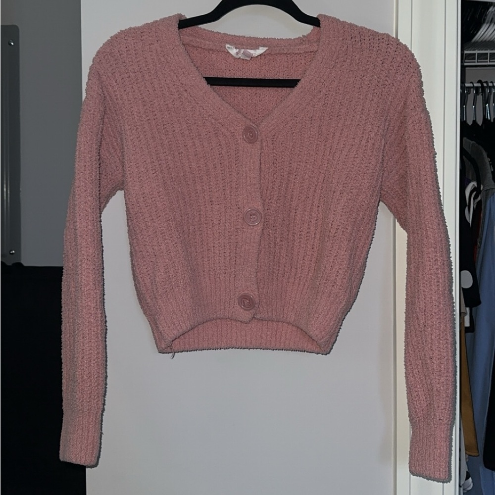 S Pink No Boundaries Crop Top Sweater